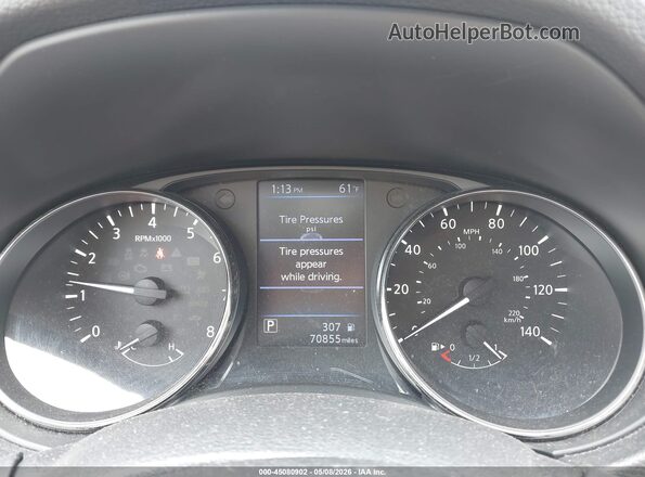 KNMAT2MT4JP500554 2018 NISSAN ROGUE Black Widok tylnych siedzeń