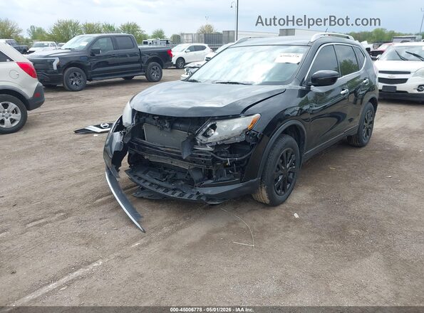 KNMAT2MT5GP622400 2016 NISSAN ROGUE Black Передня ліва чверть