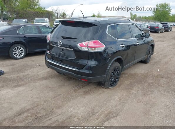 KNMAT2MT5GP622400 2016 NISSAN ROGUE Black Задня права чверть