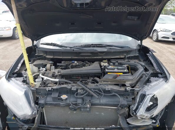 KNMAT2MT5GP622400 2016 NISSAN ROGUE Black Вид ззаду