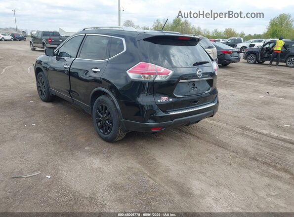 KNMAT2MT5GP622400 2016 NISSAN ROGUE Black Задня ліва чверть