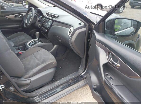 KNMAT2MT5GP622400 2016 NISSAN ROGUE Black Вид салону спереду