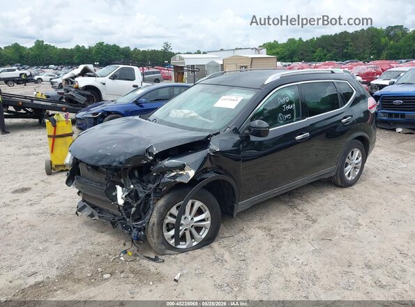 KNMAT2MT5GP640945 2016 NISSAN ROGUE Black Առջևի ձախ երեք քառորդ տեսարան