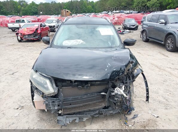 KNMAT2MT5GP640945 2016 NISSAN ROGUE Black Առջևի վահանակի տեսք