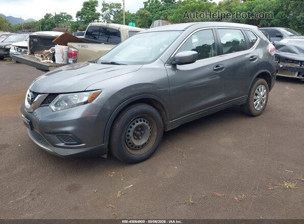 KNMAT2MT5GP691006 2016 NISSAN ROGUE Gray Przód lewy