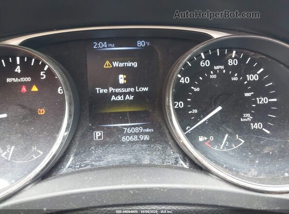 KNMAT2MT5GP691006 2016 NISSAN ROGUE Gray Widok tylnych siedzeń