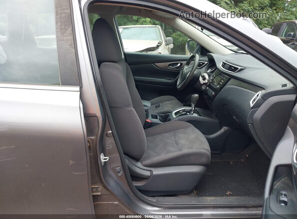 KNMAT2MT5GP691006 2016 NISSAN ROGUE Gray Widok wnętrza z przodu