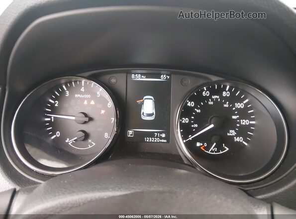KNMAT2MT5HP527787 2017 NISSAN ROGUE Blue Հետևի նստատեղերի տեսք