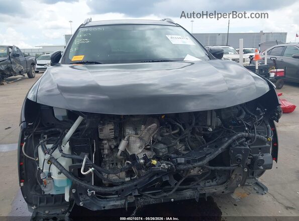 KNMAT2MT5JP621349 2018 NISSAN ROGUE Black უკანა სალონის ხედი