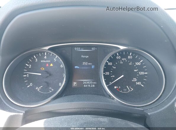 KNMAT2MT6GP651386 2016 NISSAN ROGUE Gray უკანა სავარძლების ხედი
