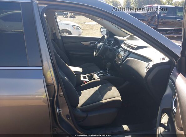 KNMAT2MT6GP651386 2016 NISSAN ROGUE Gray წინა სალონის ხედი