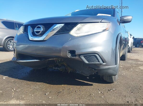 KNMAT2MT6GP651386 2016 NISSAN ROGUE Gray წინა ხედი