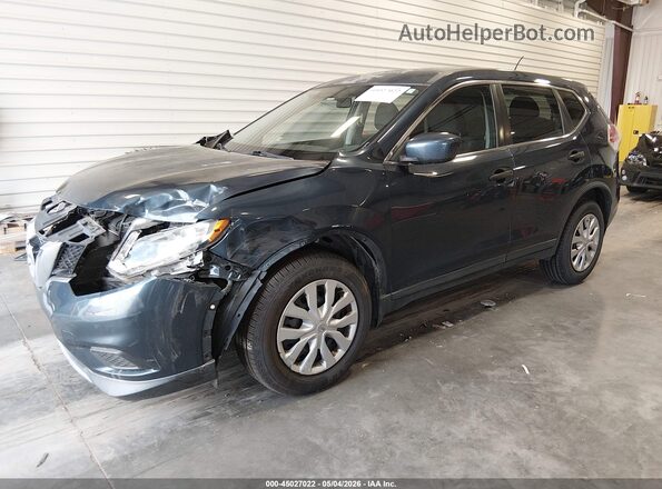 KNMAT2MT6GP729097 2016 NISSAN ROGUE Blue Front left