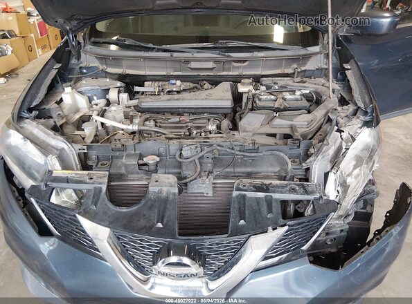 KNMAT2MT6GP729097 2016 NISSAN ROGUE Blue Rear view