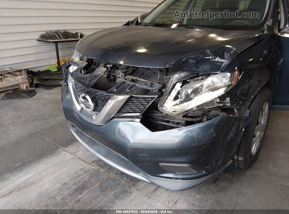 KNMAT2MT6GP729097 2016 NISSAN ROGUE Blue Front view