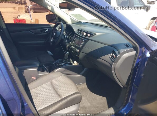 KNMAT2MT6HP508715 2017 NISSAN ROGUE Blue წინა სალონის ხედი