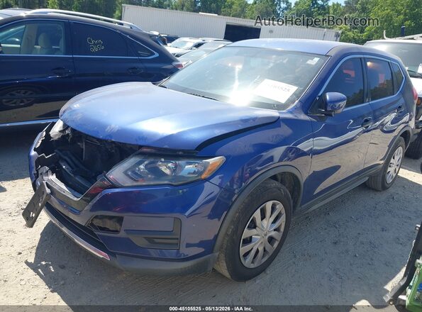 KNMAT2MT6HP508715 2017 NISSAN ROGUE Blue წინა მარცხენა ხედი სამი მეოთხედიდან