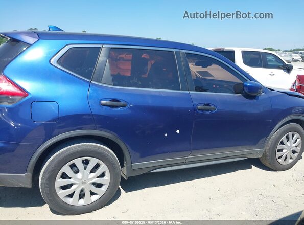 KNMAT2MT6HP508715 2017 NISSAN ROGUE Blue უკანა სალონის ხედი