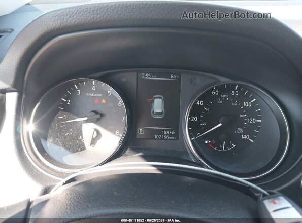 KNMAT2MT6HP538460 2017 NISSAN ROGUE Silver Հետևի նստատեղերի տեսք