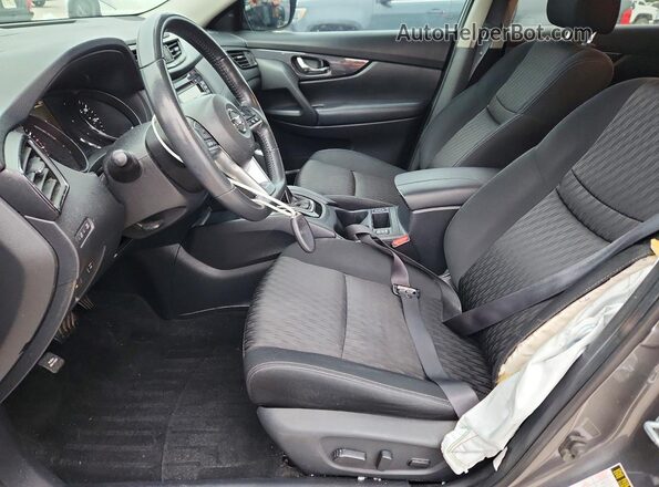 KNMAT2MT6HP550219 2017 NISSAN ROGUE Gray წინა სალონის ხედი
