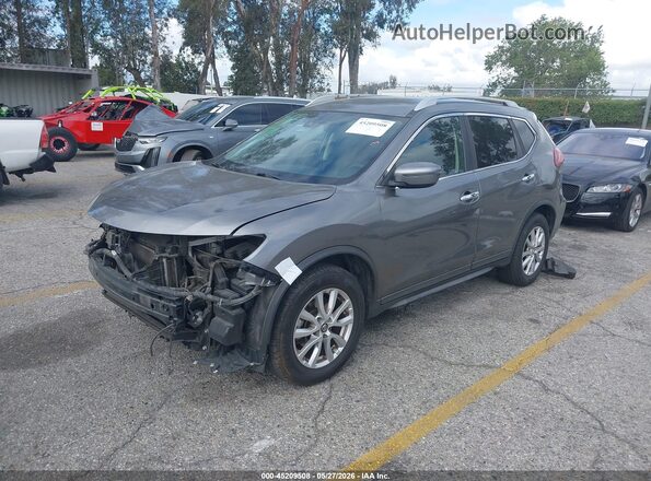 KNMAT2MT6LP531789 2020 NISSAN ROGUE Gray Առջևի ձախ երեք քառորդ տեսարան