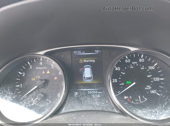 KNMAT2MT7GP614184 2016 NISSAN ROGUE Maroon Հետևի նստատեղերի տեսք