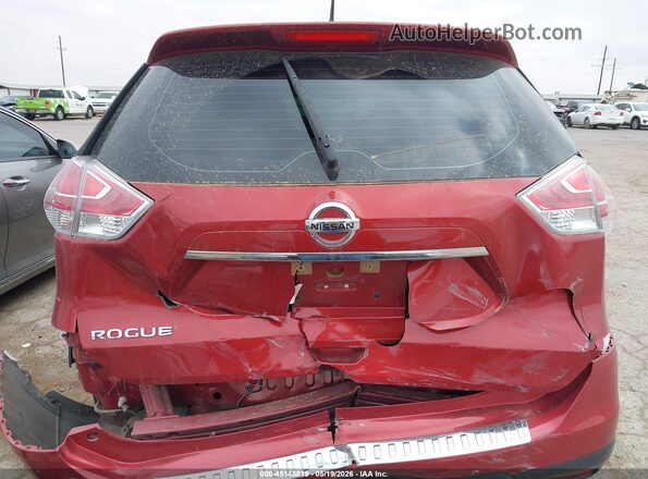KNMAT2MT7GP614184 2016 NISSAN ROGUE Maroon Դիմացի տեսք