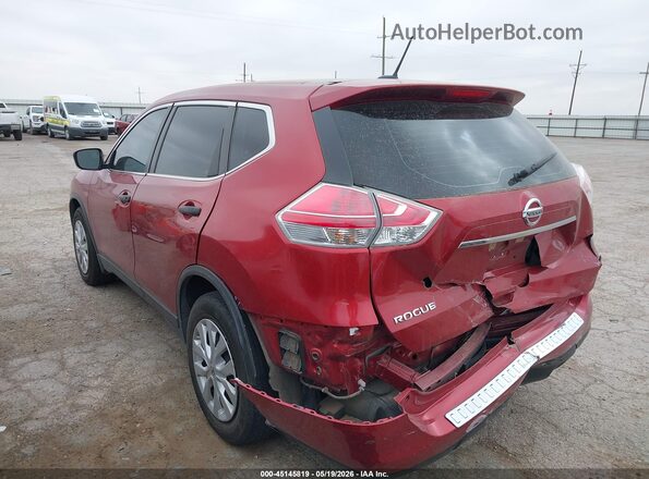 KNMAT2MT7GP614184 2016 NISSAN ROGUE Maroon Հետևի ձախ