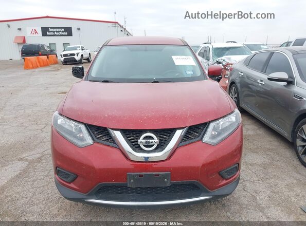 KNMAT2MT7GP614184 2016 NISSAN ROGUE Maroon Սարքավորումների վահանակի տեսք