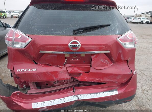 KNMAT2MT7GP614184 2016 NISSAN ROGUE Maroon 