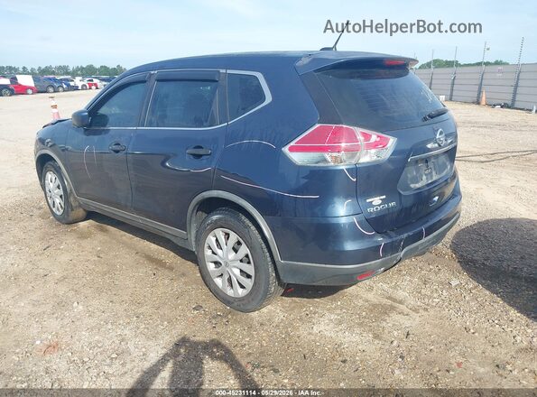 KNMAT2MT7GP661103 2016 NISSAN ROGUE Blue Rear left