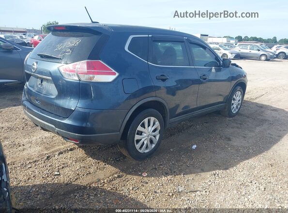 KNMAT2MT7GP661103 2016 NISSAN ROGUE Blue Rear right