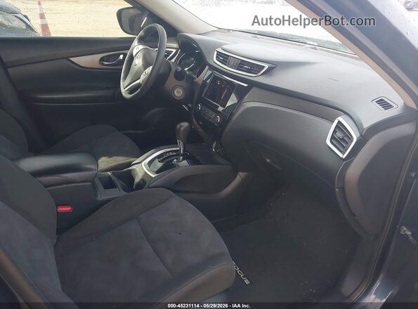 KNMAT2MT7GP661103 2016 NISSAN ROGUE Blue Front interior view