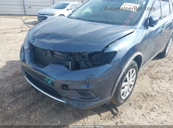 KNMAT2MT7GP661103 2016 NISSAN ROGUE Blue Instrument cluster view