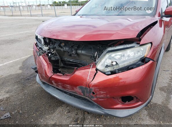KNMAT2MT7GP704399 2016 NISSAN ROGUE Red Вид спереду