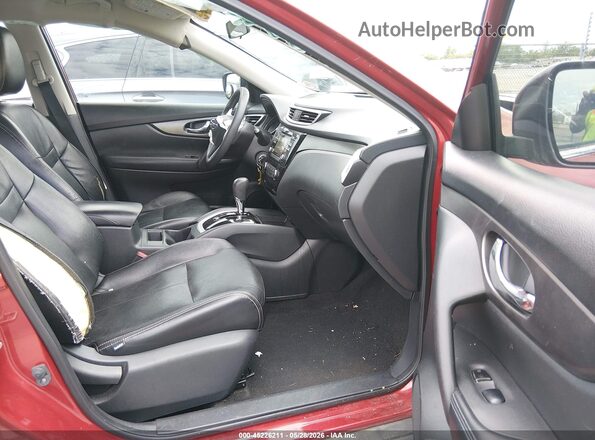 KNMAT2MT7GP704399 2016 NISSAN ROGUE Red Вид салону спереду