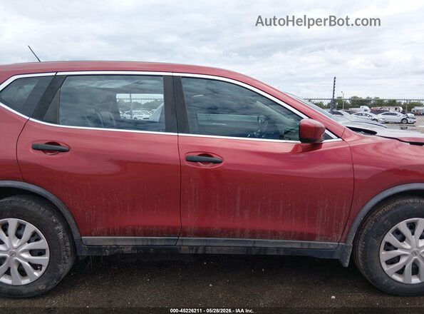 KNMAT2MT7GP704399 2016 NISSAN ROGUE Red Вид задньої частини салону