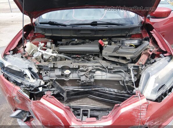 KNMAT2MT7GP704399 2016 NISSAN ROGUE Red Вид ззаду