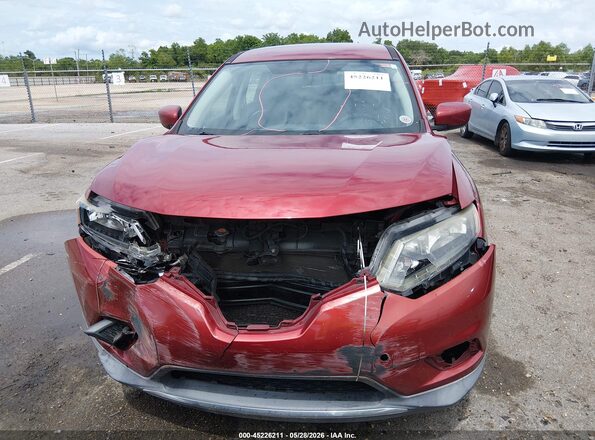 KNMAT2MT7GP704399 2016 NISSAN ROGUE Red Вид щитка приладів