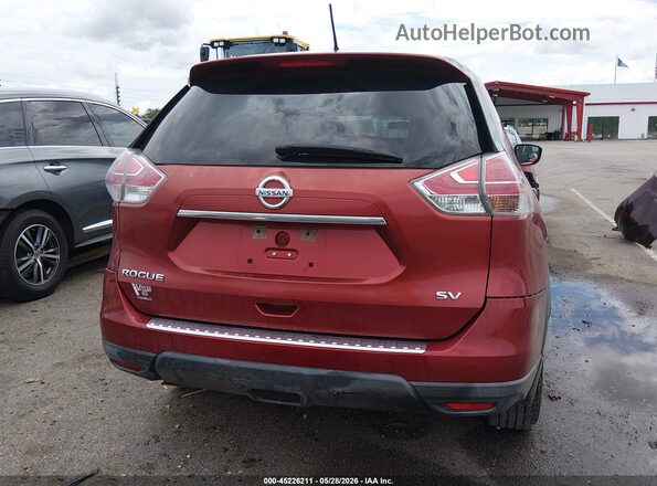 KNMAT2MT7GP704399 2016 NISSAN ROGUE Red 