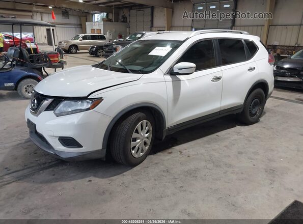 KNMAT2MT7GP709893 2016 NISSAN ROGUE White Vista tres cuartos delantera izquierda