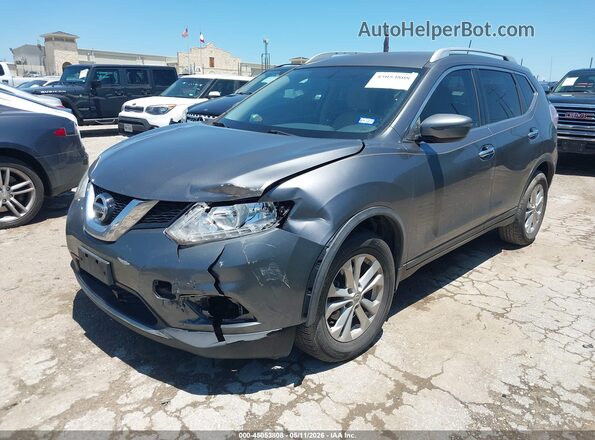 KNMAT2MT8GP733023 2016 NISSAN ROGUE Gray 