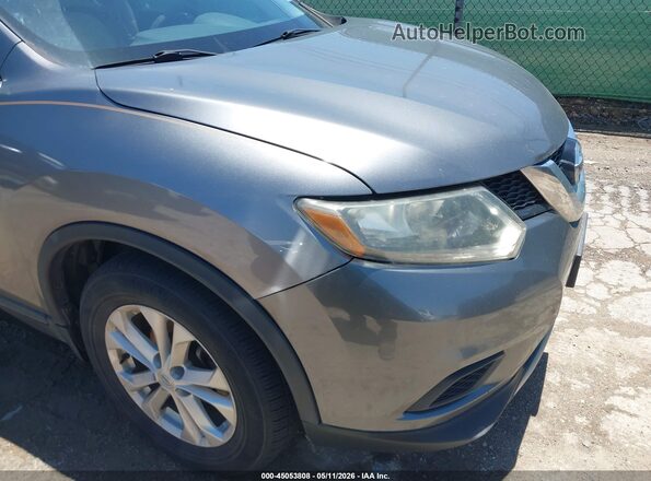 KNMAT2MT8GP733023 2016 NISSAN ROGUE Gray 