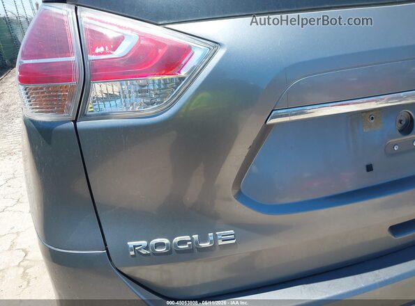 KNMAT2MT8GP733023 2016 NISSAN ROGUE Gray 