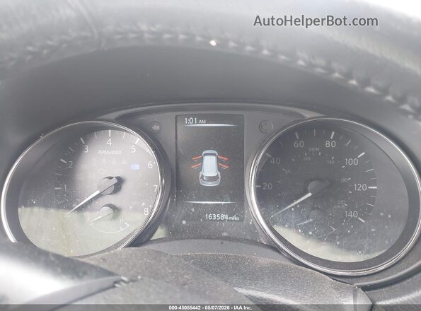 KNMAT2MT8HP550044 2017 NISSAN ROGUE Black Вид задніх сидінь