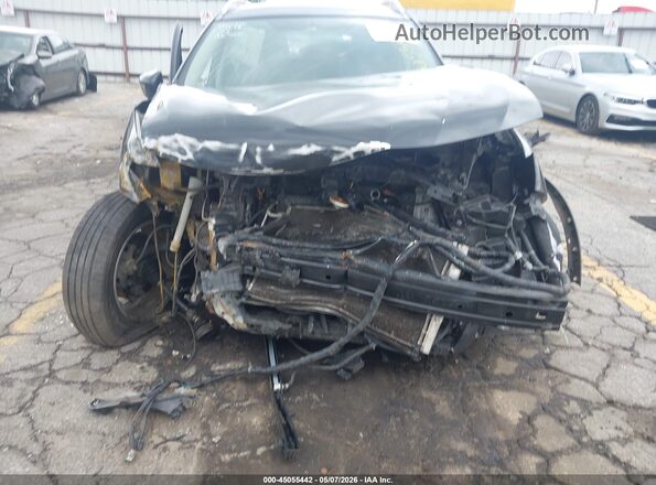 KNMAT2MT8HP550044 2017 NISSAN ROGUE Black Вид спереду