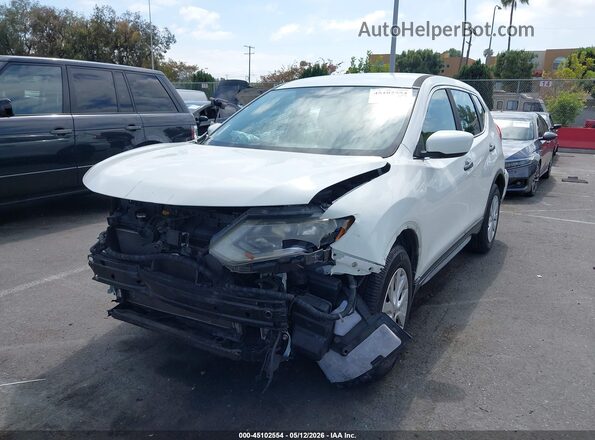 KNMAT2MT9JP595872 2018 NISSAN ROGUE White Vista tres cuartos delantera izquierda