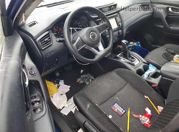 KNMAT2MT9JP597668 2018 NISSAN ROGUE Blue წინა პანელის ხედი