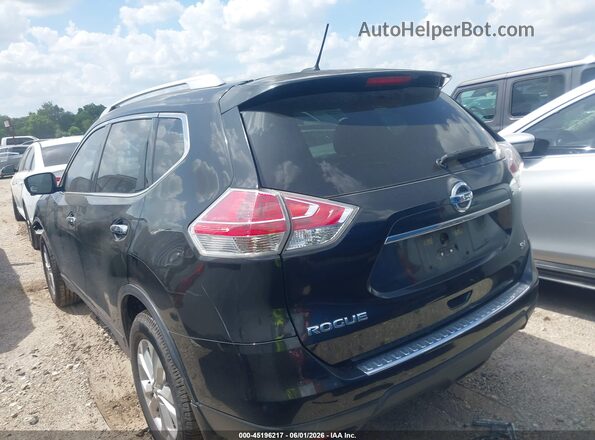 KNMAT2MTXGP626782 2016 NISSAN ROGUE Black Trasero izquierdo