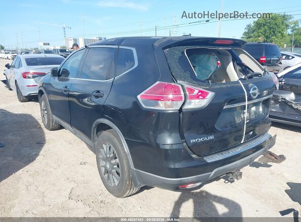 KNMAT2MTXGP664075 2016 NISSAN ROGUE Black Tył lewy